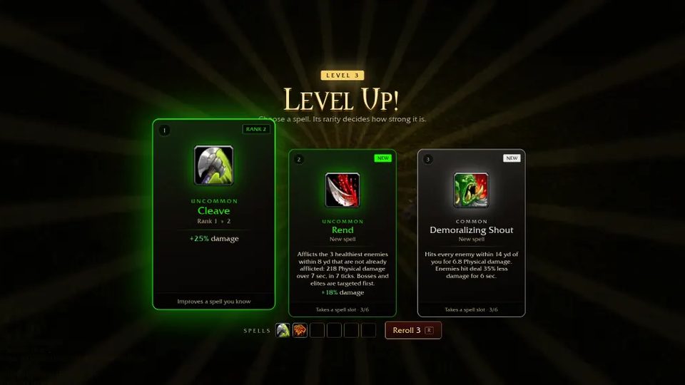 Azeroth Survivors — The results screen
