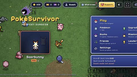 PokéSurvivor — free browser Pokémon survival game